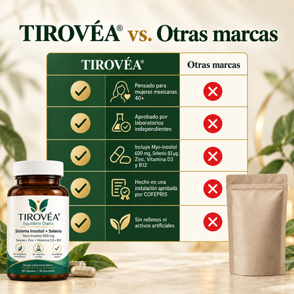TIROVÉA® – apoya el equilibrio y bienestar tiroideo con una fórmula clara y simple desde adentro